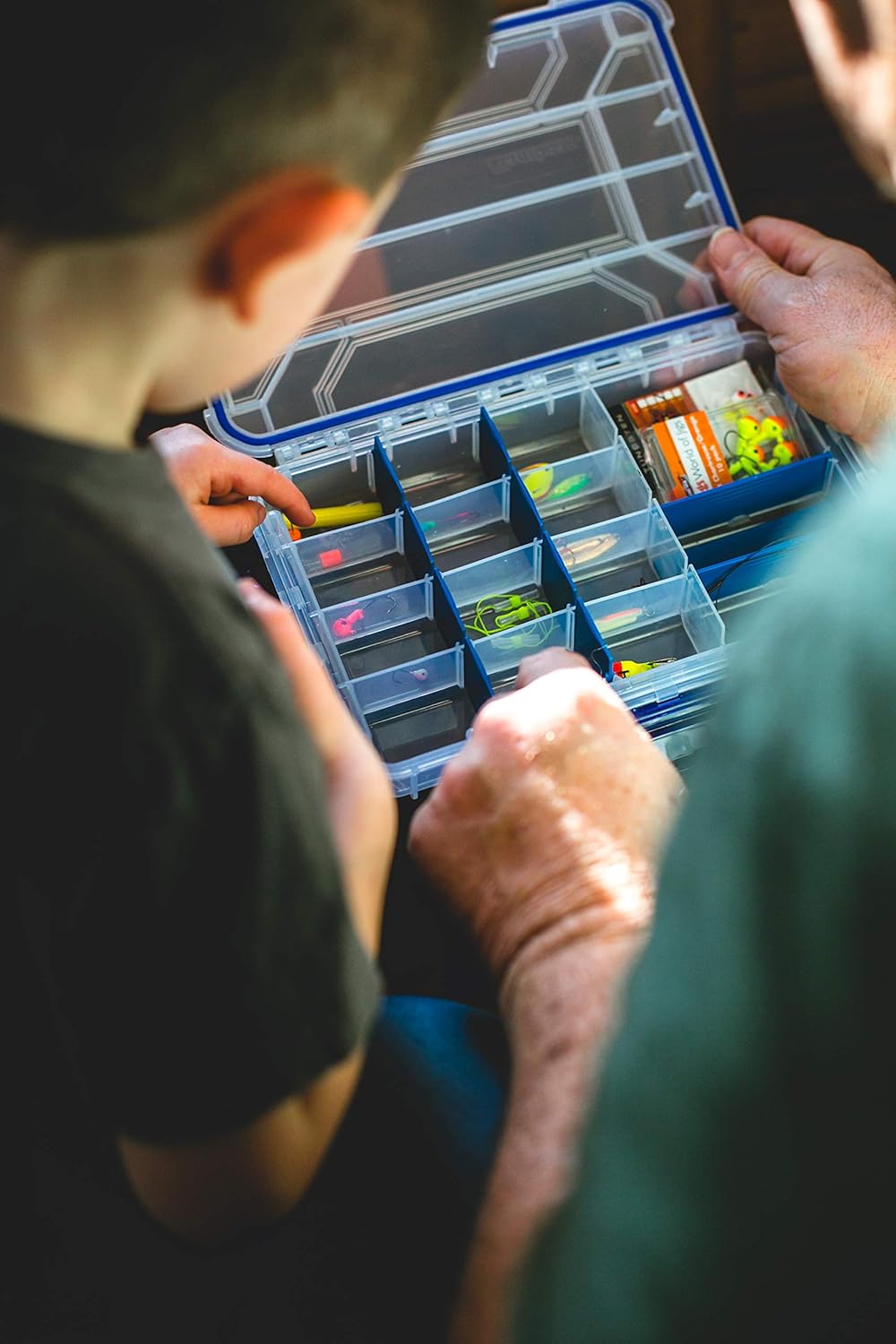 Flambeau Outdoors WP4005 Waterproof Fishing Tackle Box - Includes 11 Dividers, 16 Compartments, Waterproof Clear Tackle Box Fishing Lure Organizer, Ultimate Tuff Tainer Tackle Box with Zerust Dividers - Image 2