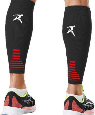 Calf Compression Sleeves Men Women - Leg Compression Sleeve Footless Socks - Shin Splint Relief Fitness Running