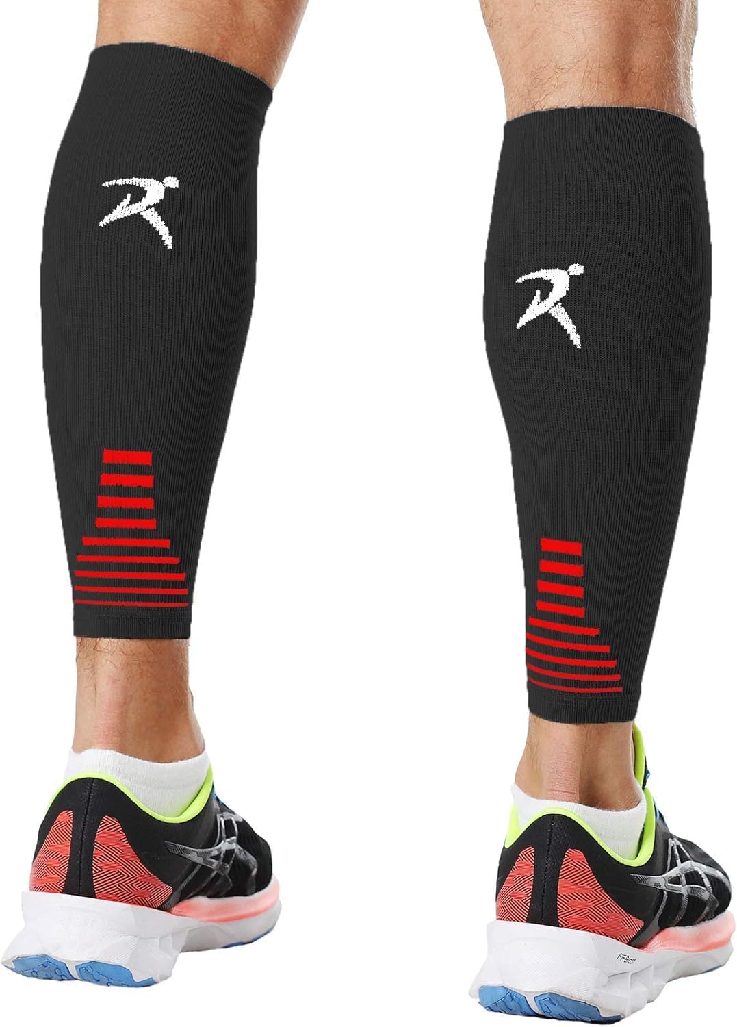 Calf Compression Sleeves Men Women - Leg Compression Sleeve Footless Socks - Shin Splint Relief Fitness Running