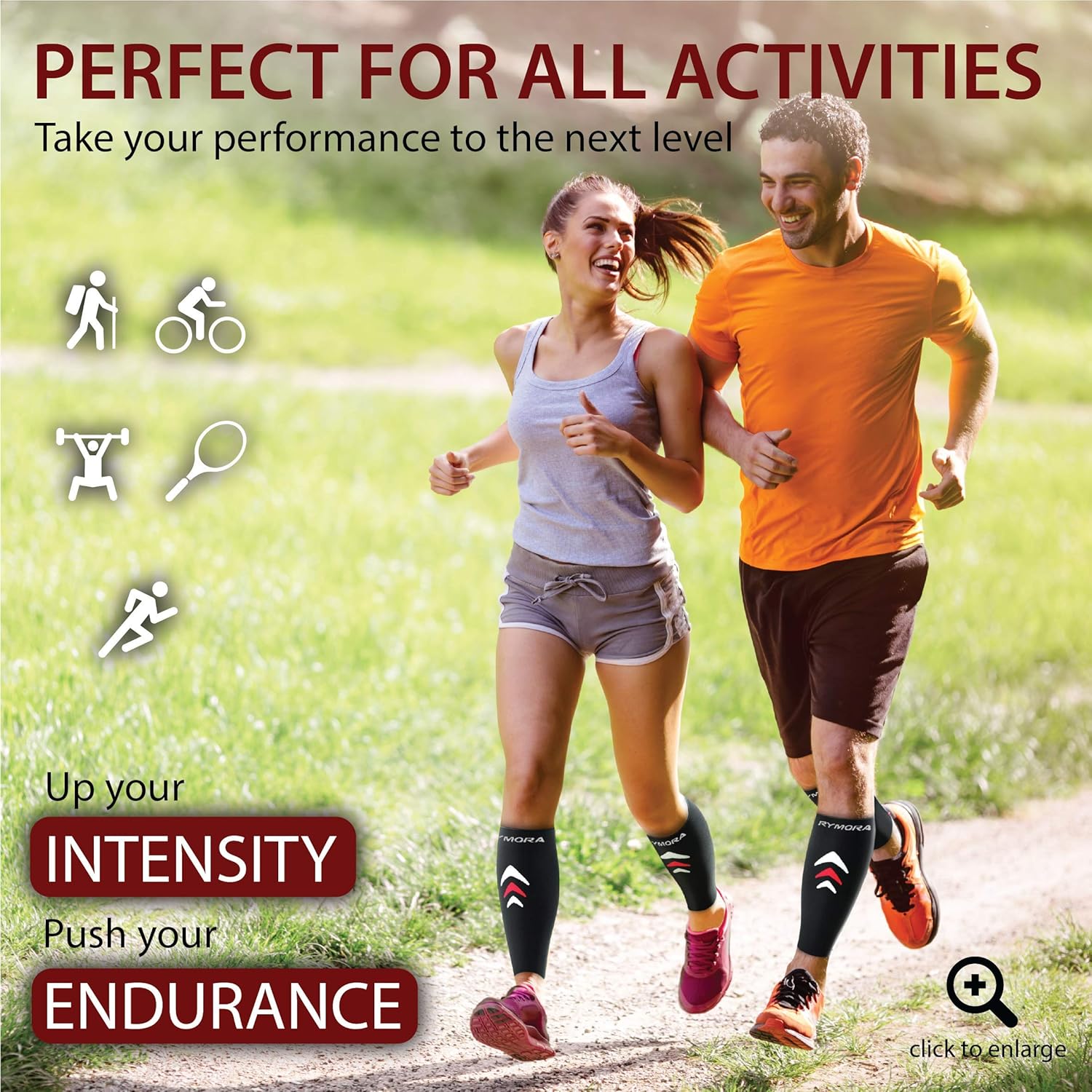 Calf Compression Sleeves Men Women - Leg Compression Sleeve Footless Socks - Shin Splint Relief Fitness Running - Image 5