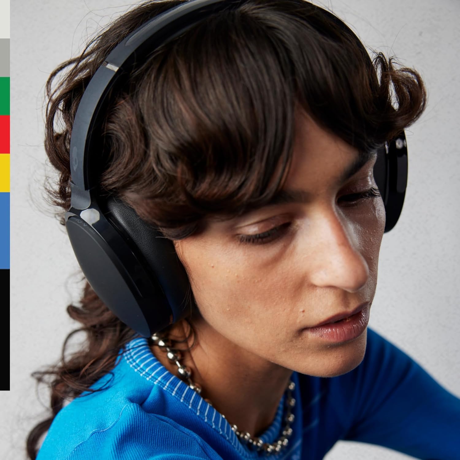 Skullcandy Hesh ANC Over-Ear Noise Cancelling Wireless Headphones with Charging Cable, 22 Hr Battery, Microphone, Works with iPhone Android and Bluetooth Devices - True Black - Image 6